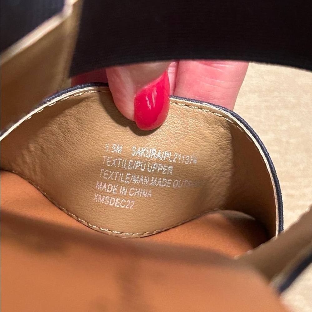 Tommy Bahama Women's Navy Espadrille Sandals - Picture 8 of 12